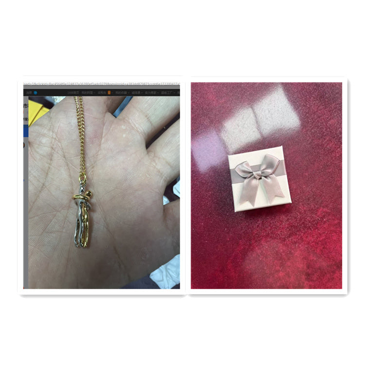 Love Hug Necklace – Unisex Clavicle Chain for Couples