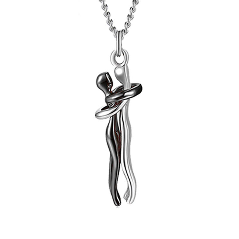 Love Hug Necklace – Unisex Clavicle Chain for Couples