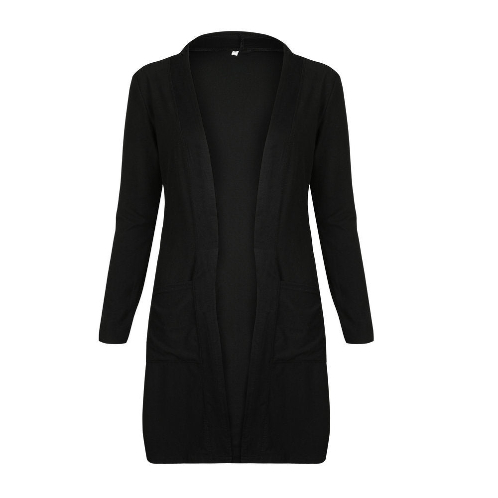 Slim cardigan long coat