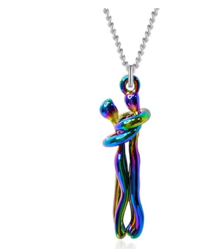 Love Hug Necklace – Unisex Clavicle Chain for Couples