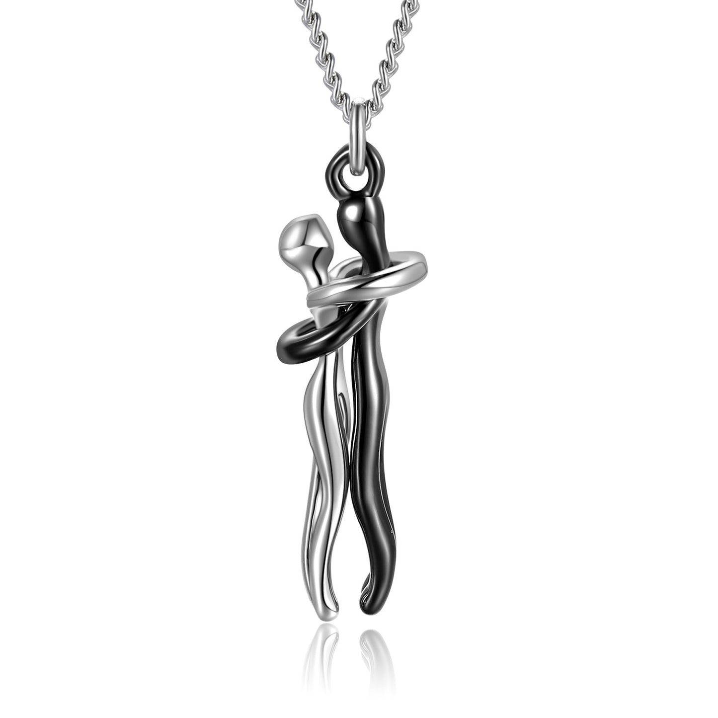 Love Hug Necklace – Unisex Clavicle Chain for Couples