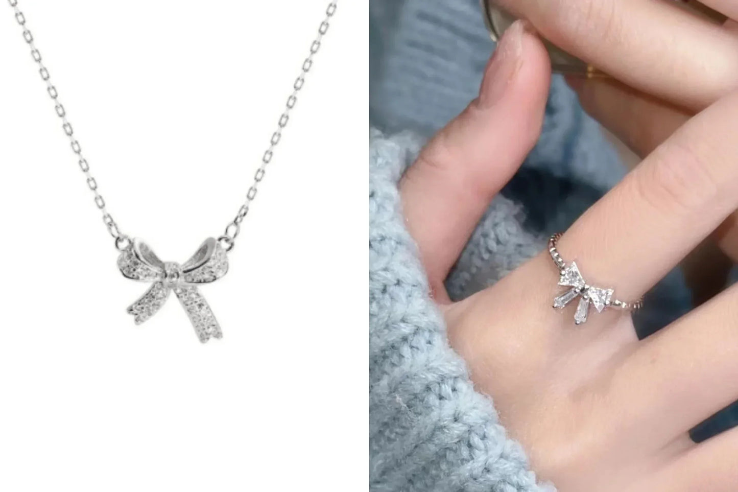 Shiny Bowknot Open Ring