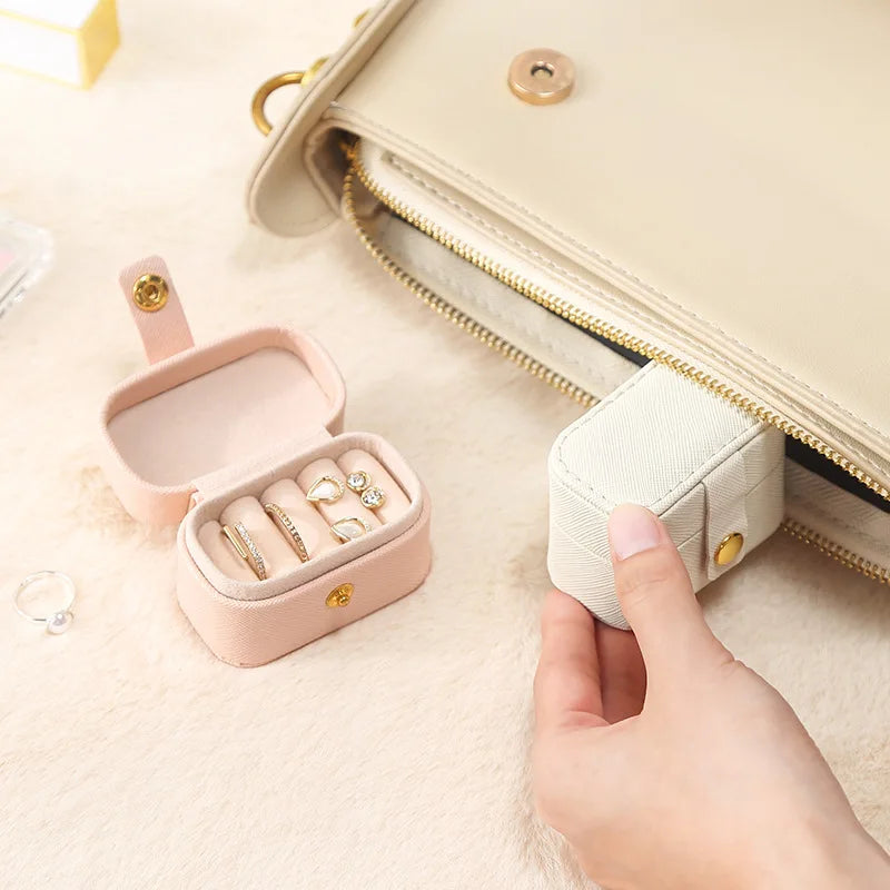 Portable Mini Jewelry Box Organizer