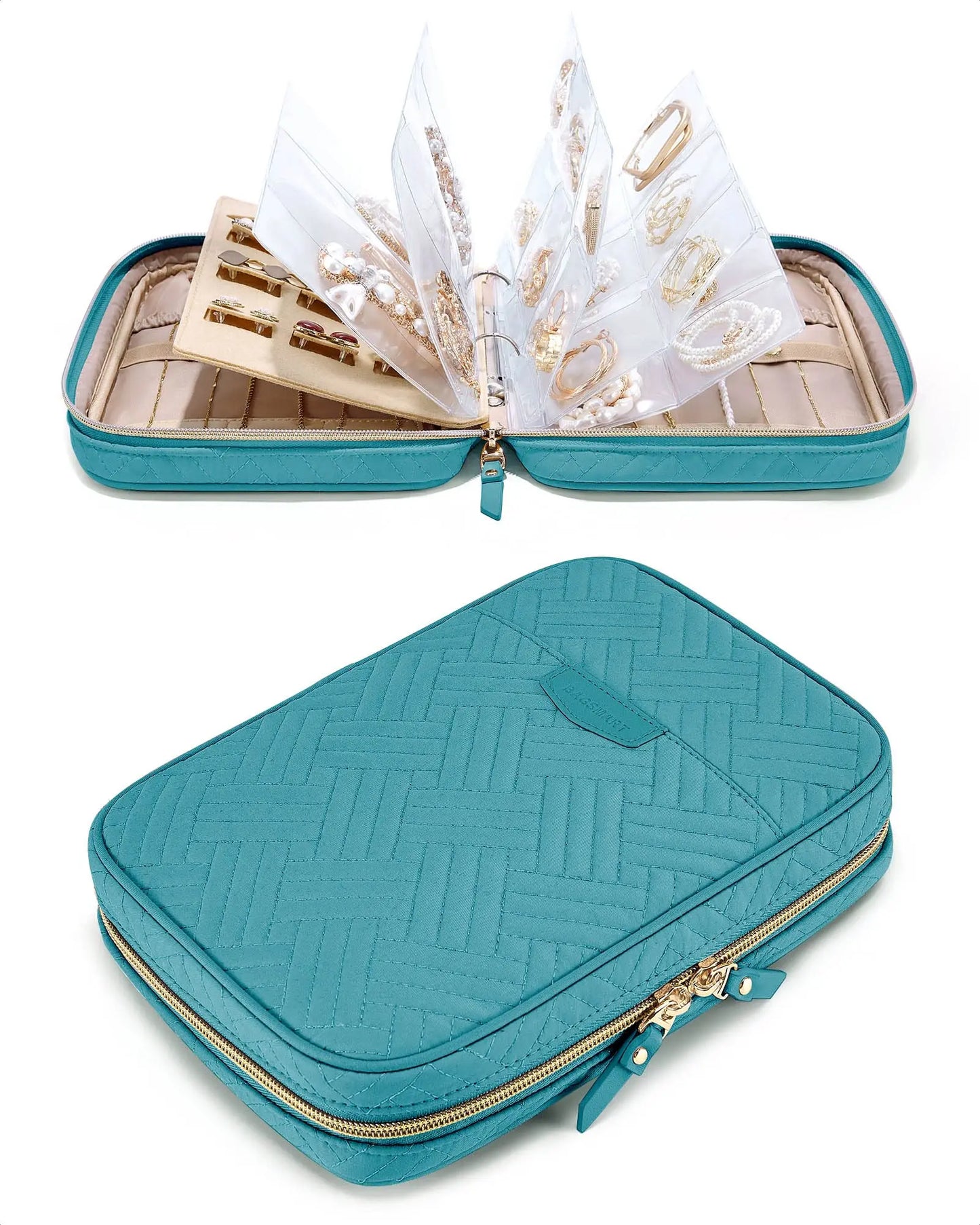 Transparent Jewelry Travel Organizer Case
