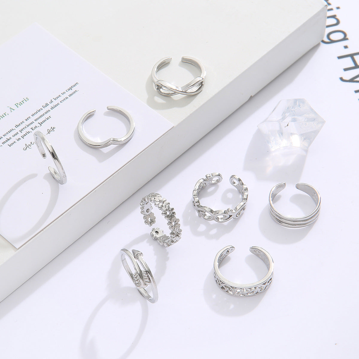 Women's Beach Toe Ring 8PCs Adjustable