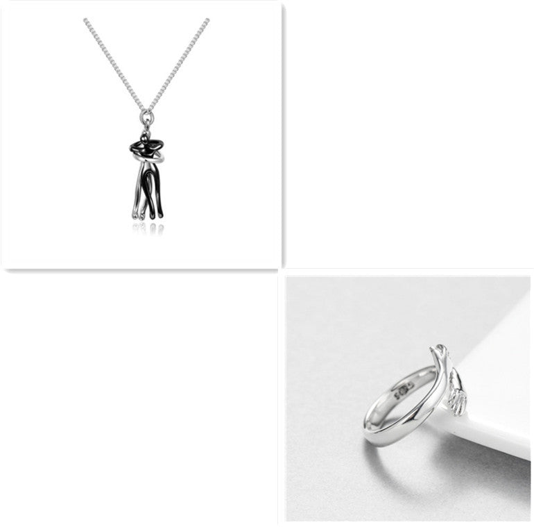 Love Hug Necklace – Unisex Clavicle Chain for Couples