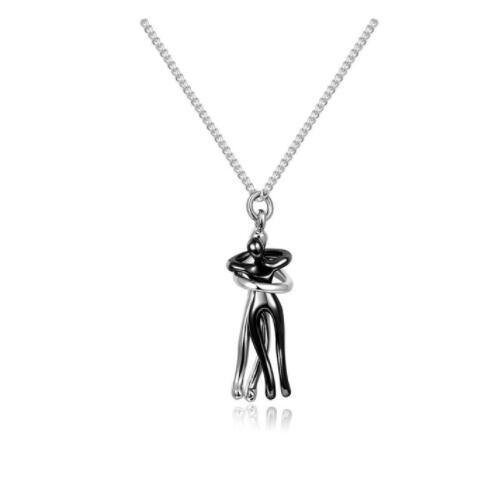 Love Hug Necklace – Unisex Clavicle Chain for Couples