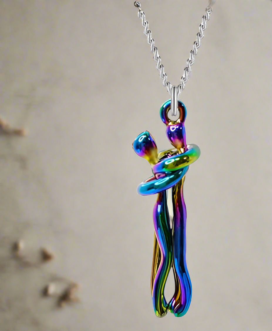 Love Hug Necklace – Unisex Clavicle Chain for Couples