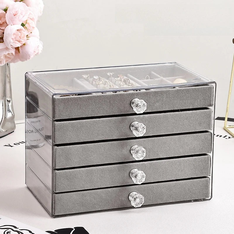 Luxury Velvet Jewelry Storage Box