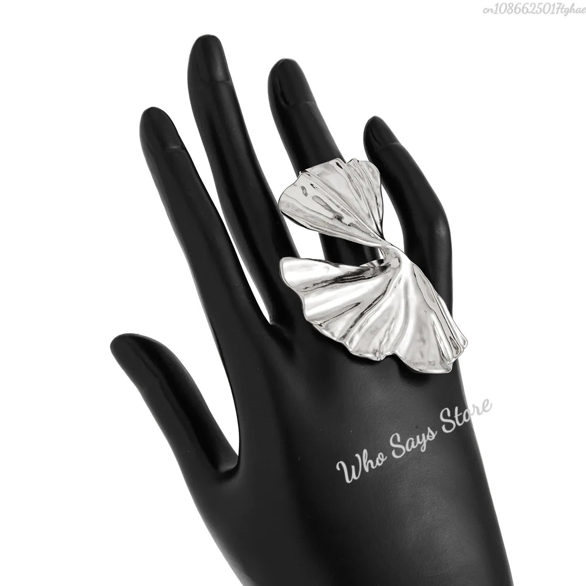 Ginkgo Leaf Ring  Inspired by nature's timeless beauty