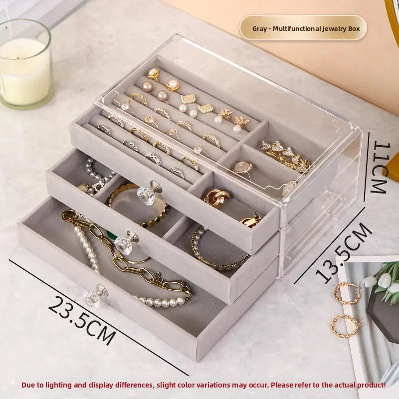 Luxury Velvet Jewelry Storage Box