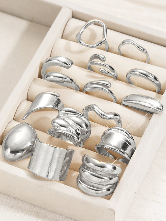 14-Piece Elegant and Classic Ring Set