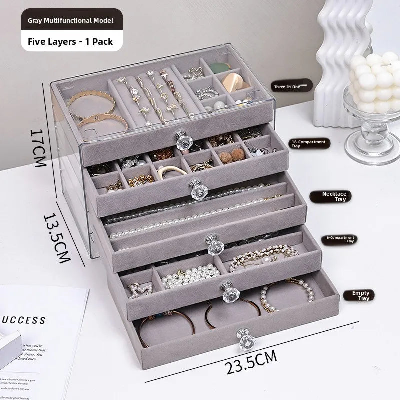 Luxury Velvet Jewelry Storage Box