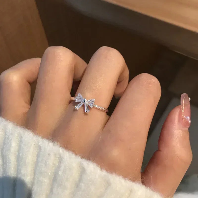 Shiny Bowknot Open Ring