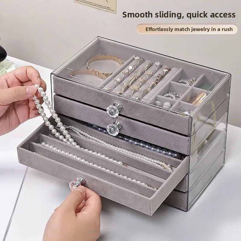Luxury Velvet Jewelry Storage Box