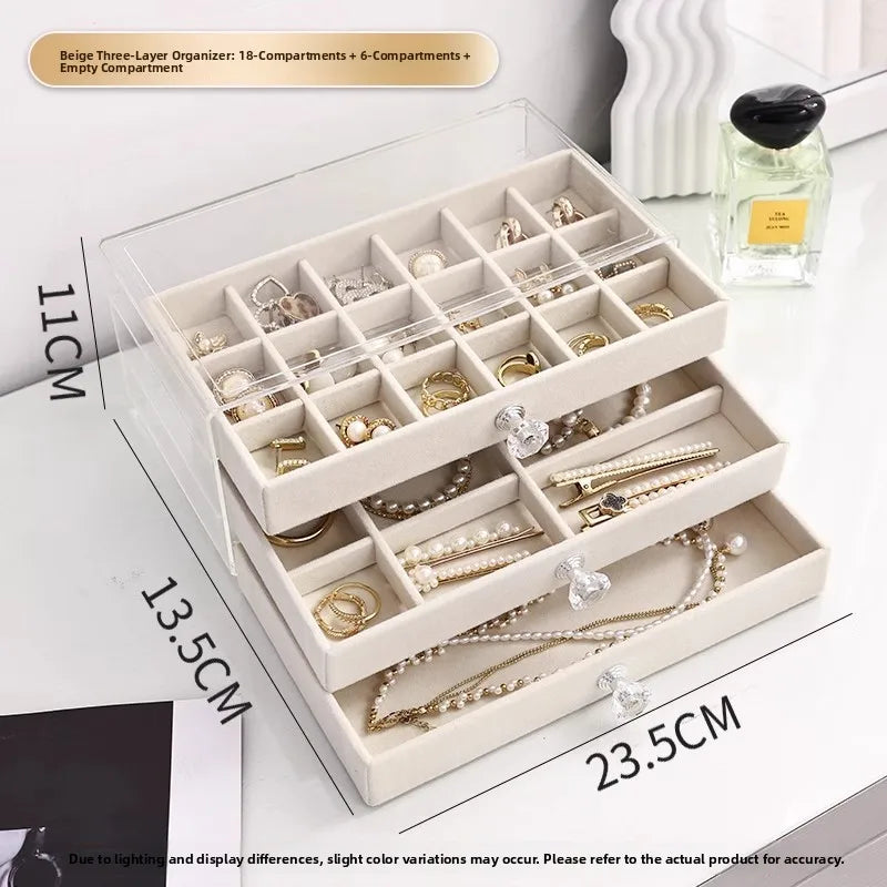 Luxury Velvet Jewelry Storage Box