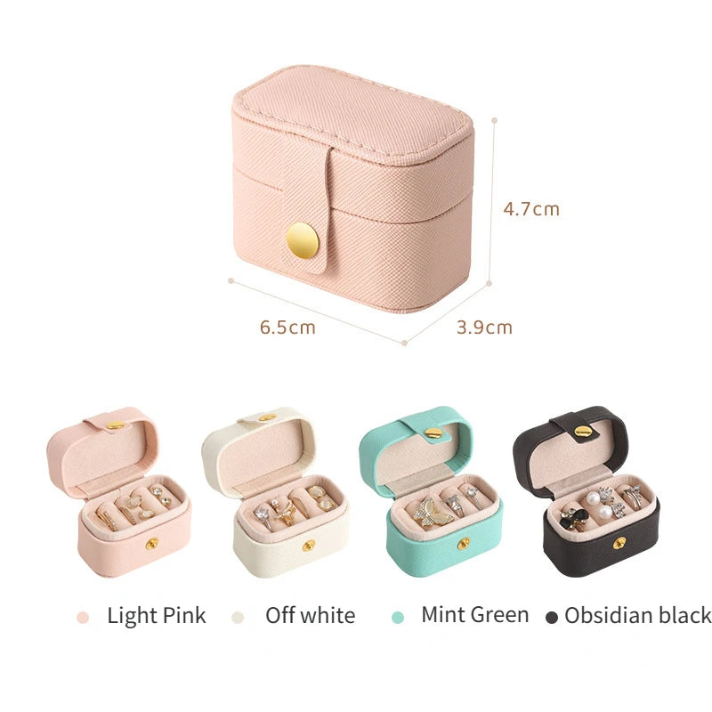 Portable Mini Jewelry Box Organizer