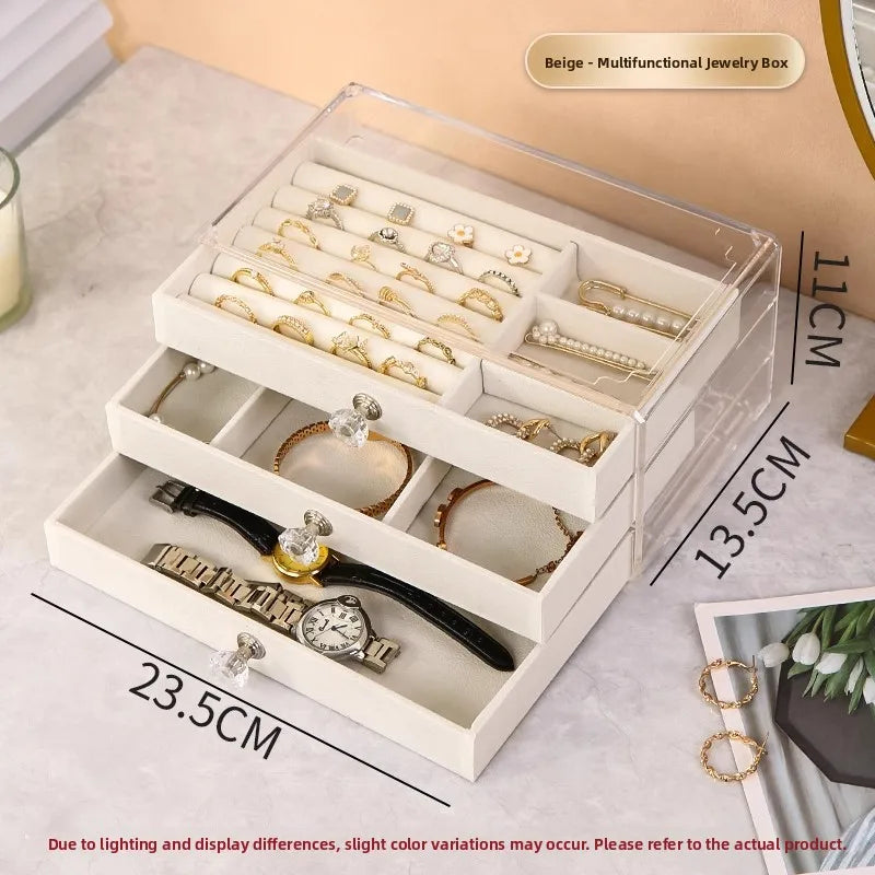 Luxury Velvet Jewelry Storage Box