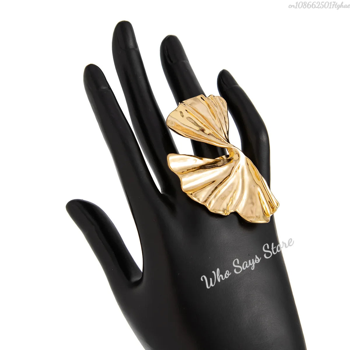 Ginkgo Leaf Ring  Inspired by nature's timeless beauty