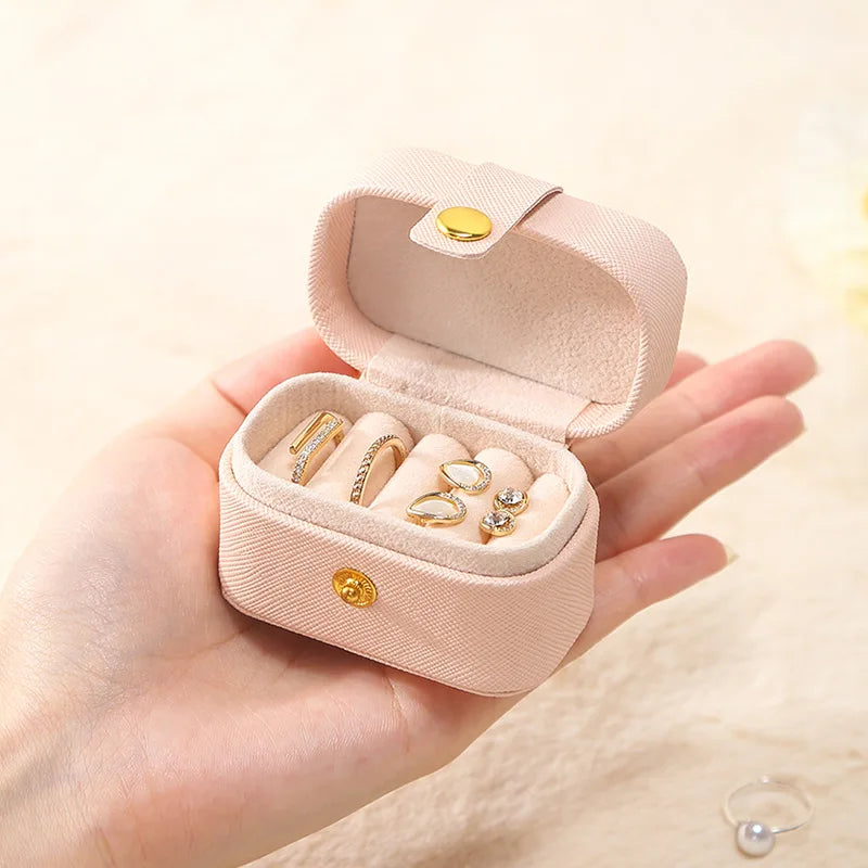 Portable Mini Jewelry Box Organizer