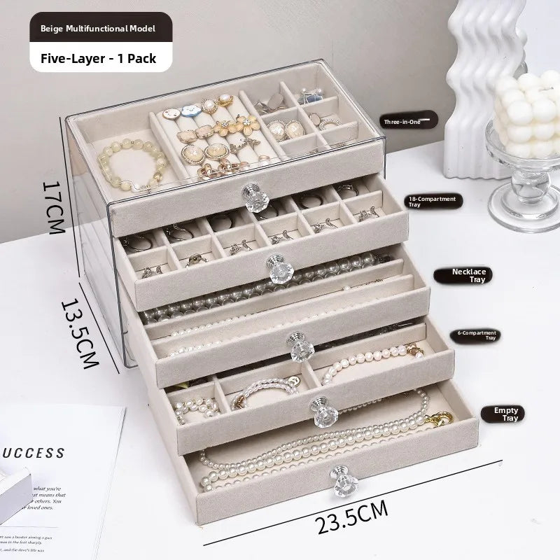 Luxury Velvet Jewelry Storage Box