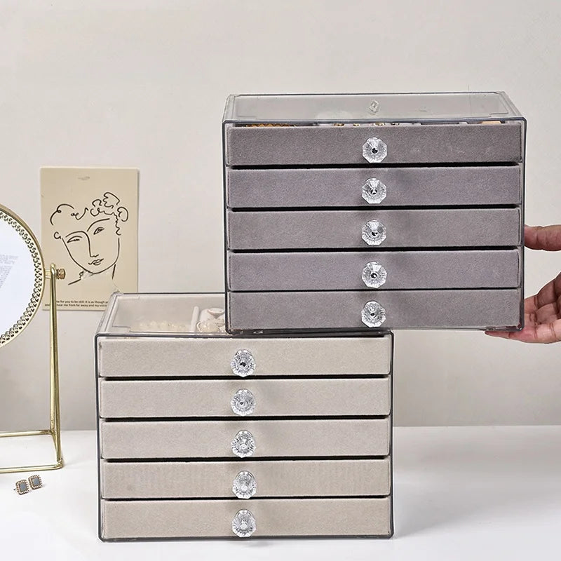 Luxury Velvet Jewelry Storage Box